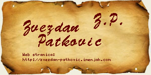 Zvezdan Patković vizit kartica